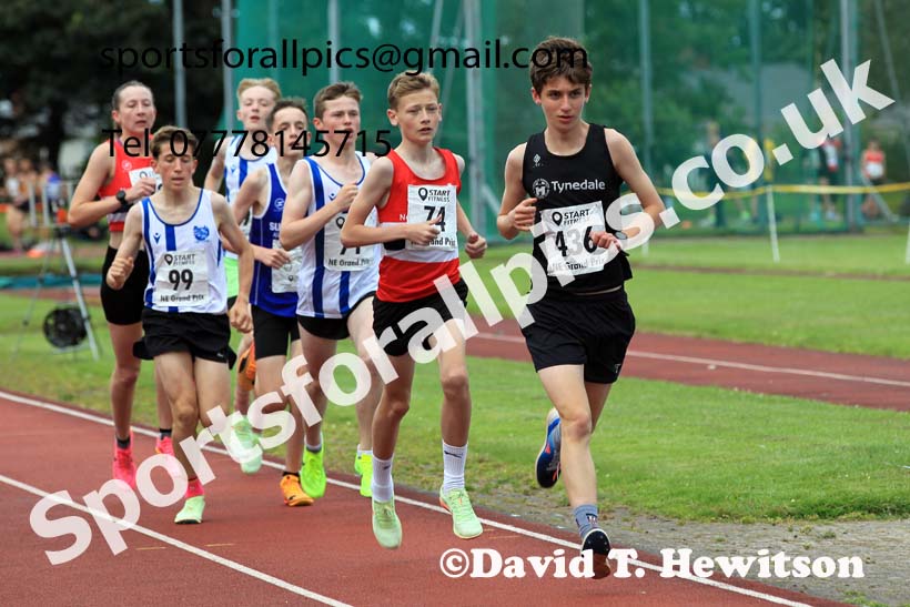 3000 metres, 2023 NEGP 4 Monkton, Wed., July 12th.  Photo: David T. Hewitson/Sports for All Pics